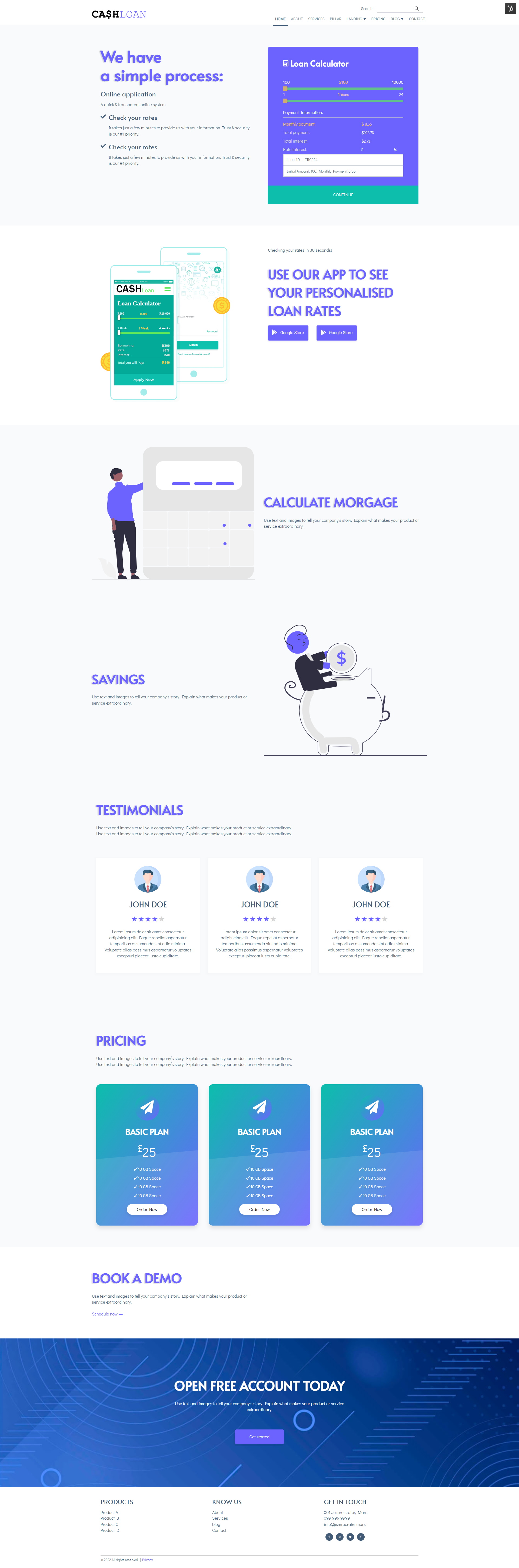 See our Homepage demo